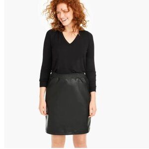 Universal Standard x J. Crew Vegan Leather Pencil Skirt Size Small